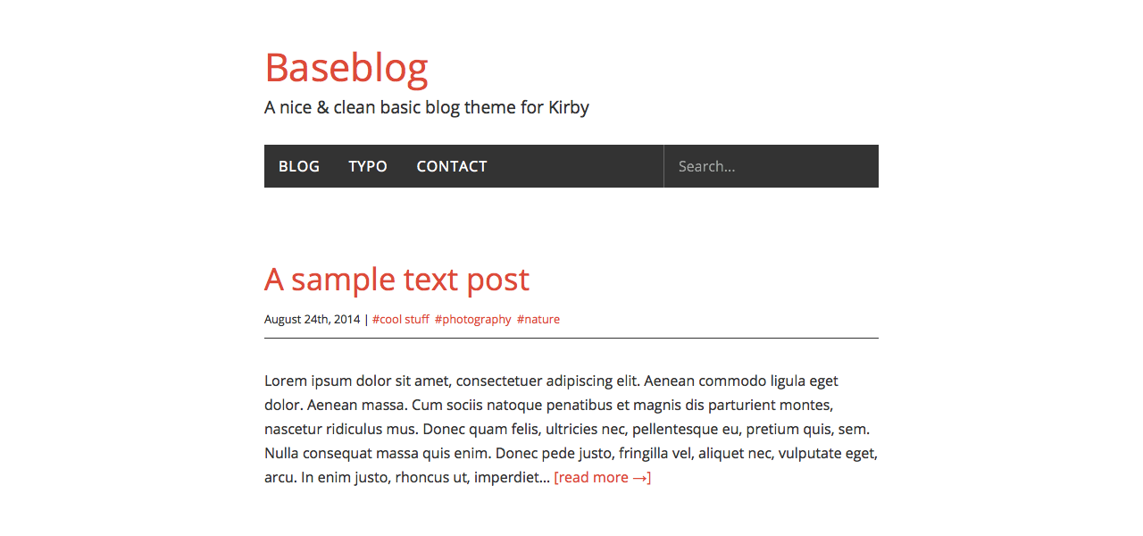 Baseblog Browserscreenshot